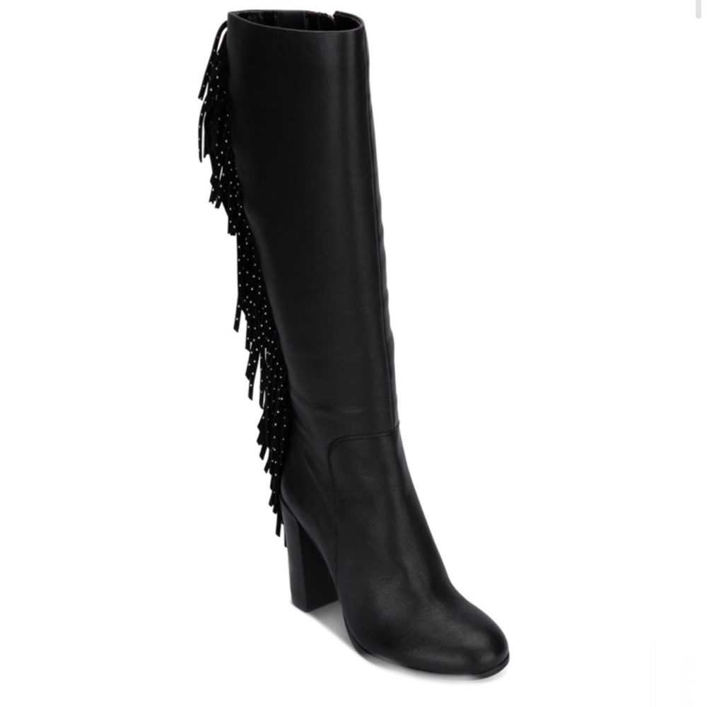 KENNETH COLE Justin Fringe Boot Studs Sz 6.5 - Picture 3 of 13
